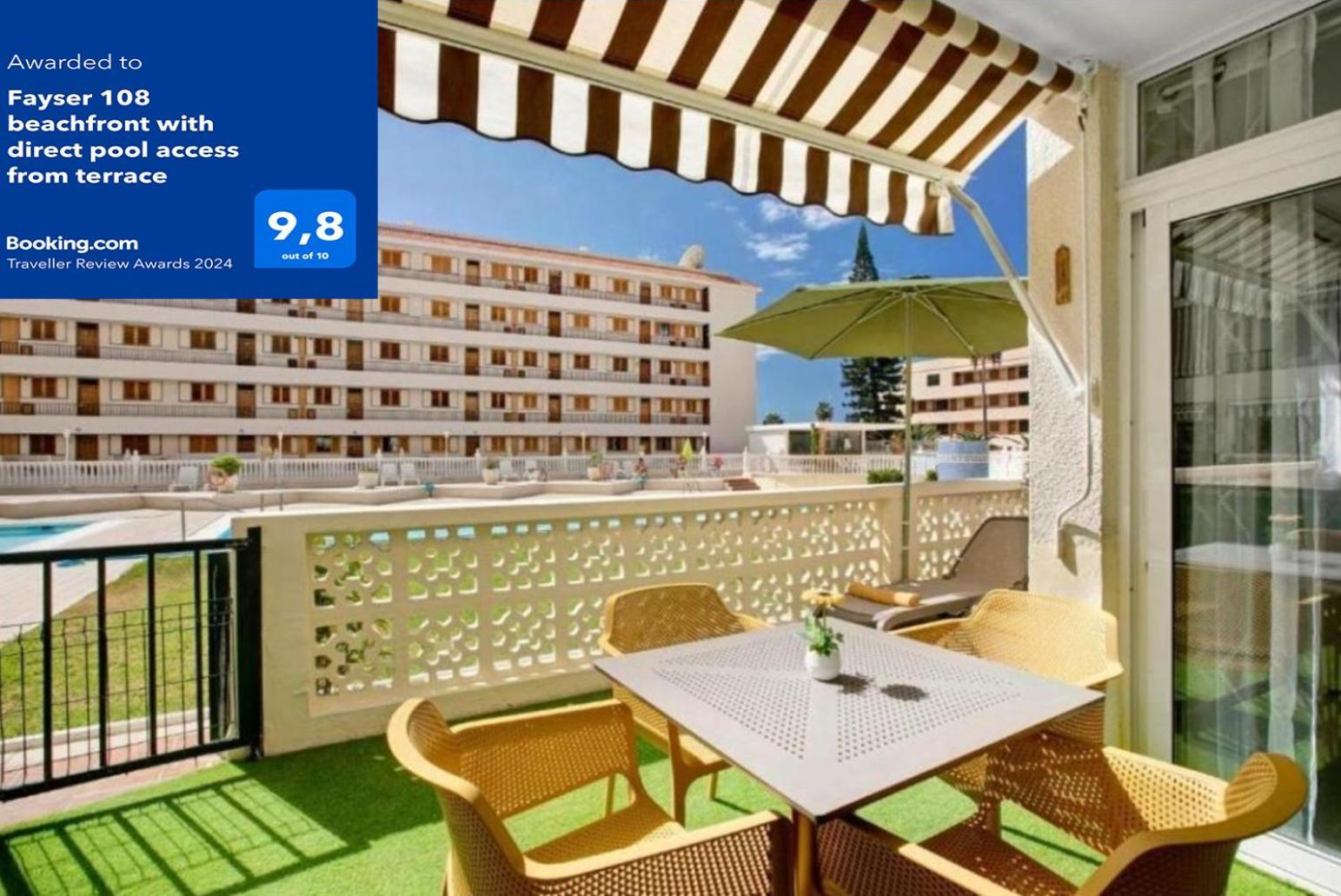 Fayser 108 Beachfront With Direct Pool Access From Terrace Arona  Dış mekan fotoğraf